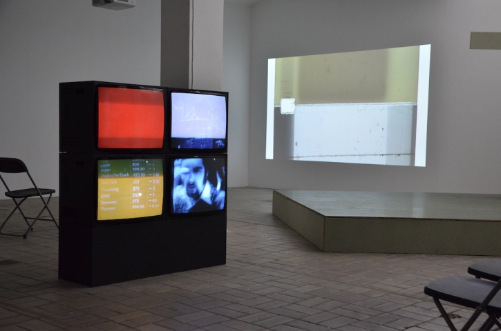 SONATE FÜR 4 MONITORE, 1968-71, KW Berlin (installation view). All photographs by Uli Ziemons.